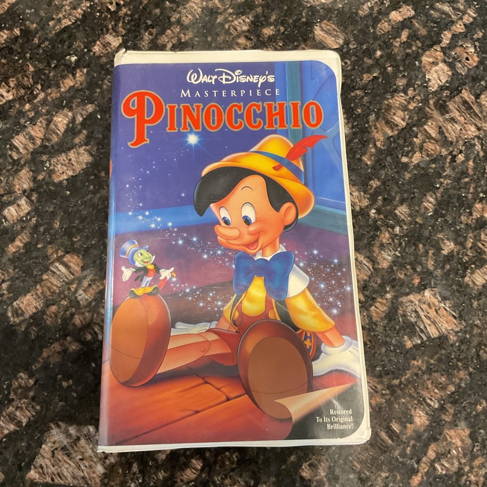 Disney Pinocchio VHS
